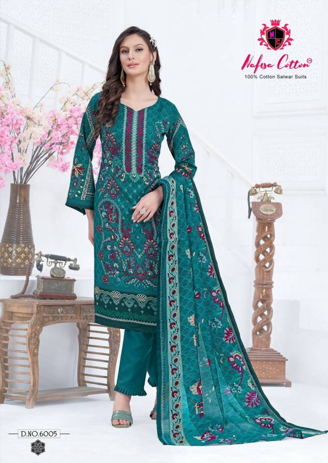 Esra Vol 6 By Nafisa Karachi Cotton Dress Material Wholesale Shop In Surat